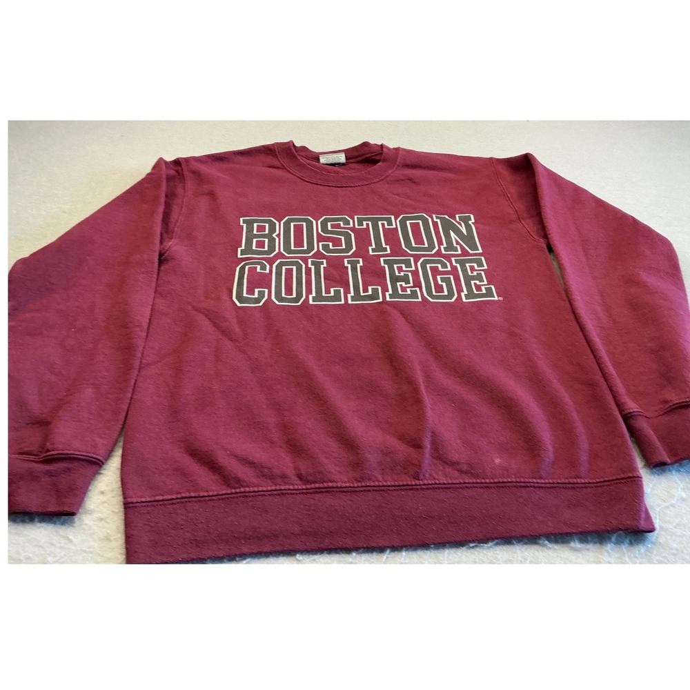 MV Sport Boston College Sweatshirt Maroon Graphic Pullover S NCAA Collegiate